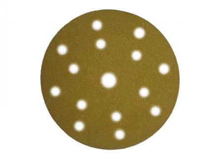Круг абразивный 514 на липучке (14+1) желтый